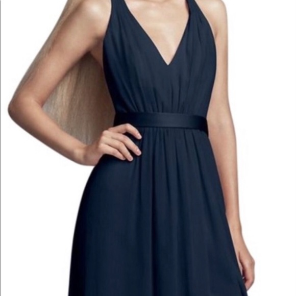 NWOT Vera Wang Navy Blue Bridesmaid Dress - Picture 1 of 4